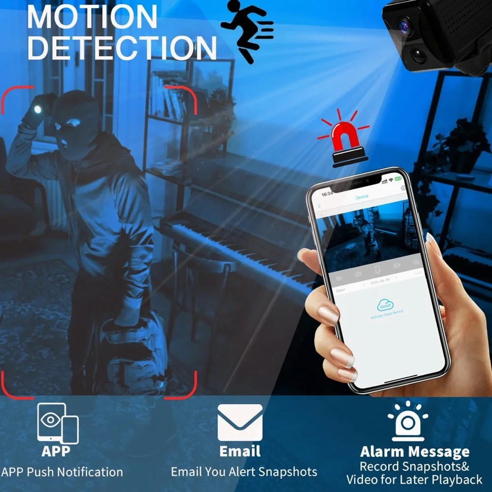 Mini Black Security Camera